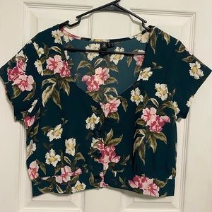 Buttoned crop top